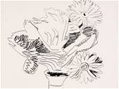 Andy Warhol - Flowers (Black and White) III.