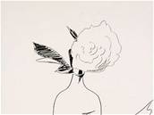 Andy Warhol - Flowers (Black and White) V.
