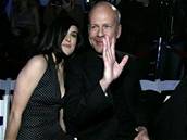 Bruce Willis s dcerou Rumer na módní pehlídce GM Ten Fashion Show v Hollywoodu...