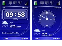 Obrazovka Nyn s digitlnm a analogovm asem