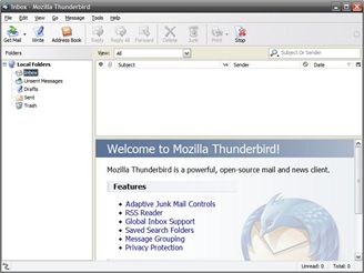 Programy pro USB - Thunderbird