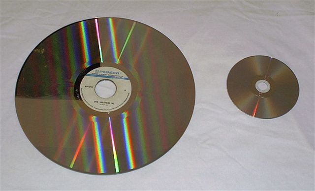 LaserVision disk a DVD