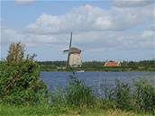 Vtrný mlýn nedaleko Amsterdamu - Holandsko