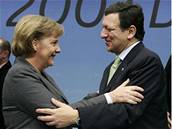 Angela Merkelová o schválení dohody hodn stála. éf Evropské komise Barroso zase mluvil o dleitém rozhodnutí pro budoucnost