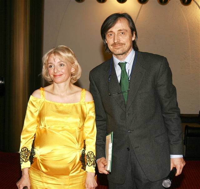 Veronika ilková a Martin Stropnický na benefiní akci v hotelu Praha