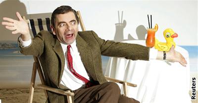 Herec Rowan Atkinson pózoval fotografm v Berlín.