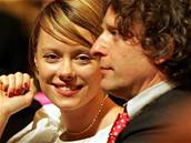Thálie 2006 - Linda Rybová a David Pracha, který pevzal cenu za muskou...