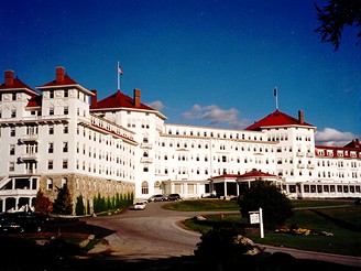 Hotel na vrcholu Mt. Washington, New Hampshire, USA