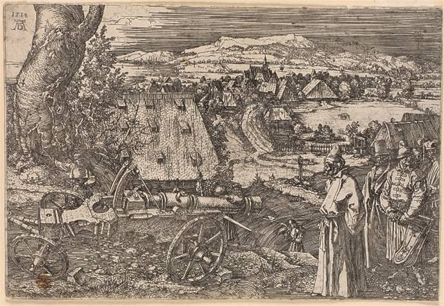 Albrecht Dürer: Krajina s velkým dlem (1518)