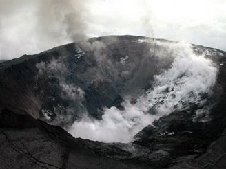 Erupce sopky na ostrov Runion