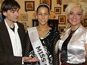 Kateina Hamrová s Miss Media 2006 ze soute Miss Junior 