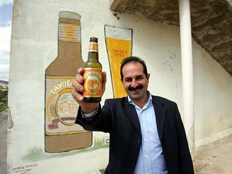 Nadjm Choury, majitel palestinskho pivovaru