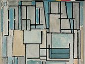 Piet Mondrian: Kompozice . 9, Modrá fasáda (1914)