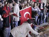 Demonstrace proti Erdoganovi v Ankae