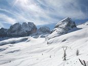 Marmolada: sjezdovka na ledovci