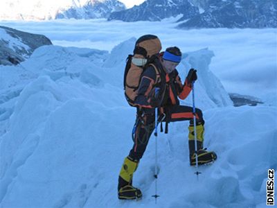 Pavel Bém pod Mount Everestem
