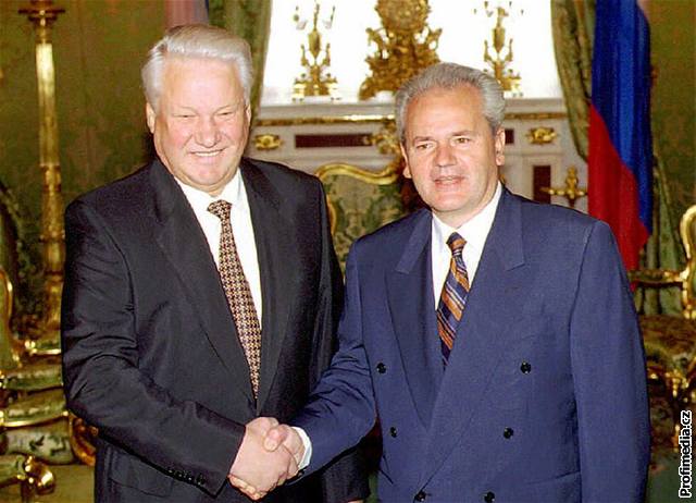 Boris Jelcin a Slobodan Miloevi