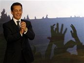 Nicolas Sarkozy po vyhláení výsledk prvního kola prezidentských voleb