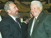 Boris Jelcin a Fidel Castro