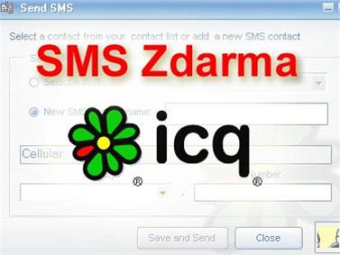 SMS z ICQ na mobil zdarma
