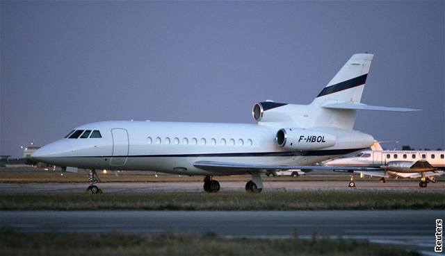 Soukromé letadlo, kterým Nicolas Sarkozy odletl odpoívat na Maltu