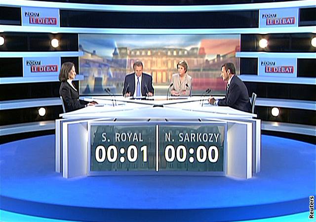 Televizní duel Sarkozyho a Royalové