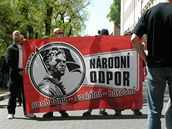 Prvomájový pochod neonacist v Brn