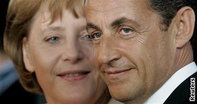 Nicolas Sarkozy a Angela Merkelová