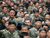 Dav v severokorejském Pchjongjangu