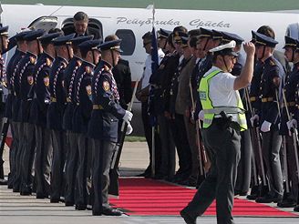 Prezident Bosny a Hercegoviny Nebojsa Radmanovi po pletu do Brna