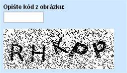 Ukzka: CAPTCHA na seznam.cz