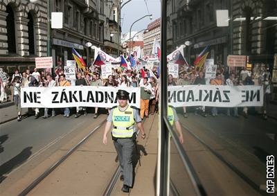 Praha dnes zaije dalí protest prot radaru. Ilustraní foto.