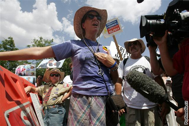 Cindy Sheenanová v Texasu