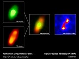 Infraerven snmky disku kolem hvzdy Fomalhaut (Spitzer)