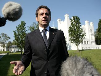 Francouzsk prezident Nicolas Sarkozy na summitu G8