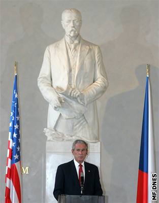 George Bush na Praském hrad
