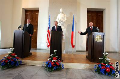 Tisková konference na Praském hrad