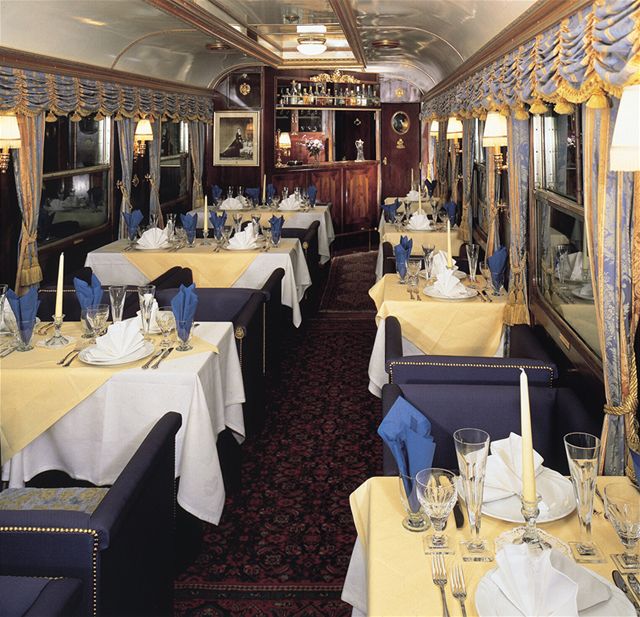 Luxusní jídelna Císaského vlaku