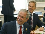 Bush a Blair bhem summitu G8 v Heiligendammu
