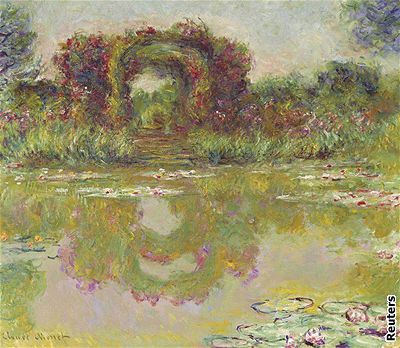 Claude Monet - obraz Les arceaux de roses, Giverny