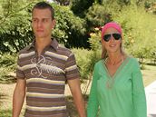 Zuzana Belohorcová se svým pítelem Vlastou Hájkem na dovolené v Turecku