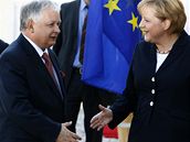 Kancléka se s polským prezidentem setkala poblí Berlína