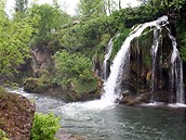 Chorvatsko, vodopády Slunjice
