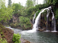 Chorvatsko, vodopdy Slunjice