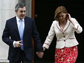 Gordon Brown s manelkou Sarah