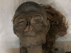 Mumie krlovny Hatepsut, uloen v muzeu v Khie.