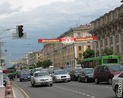 Dopravní pika v Minsku