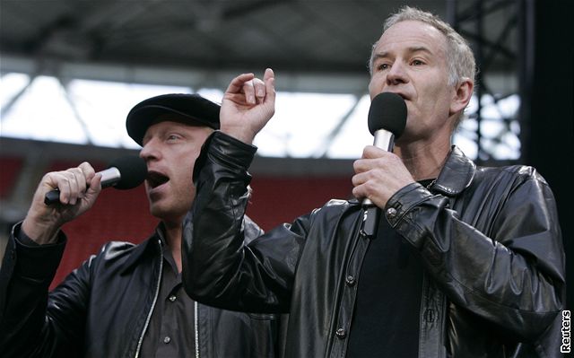 Koncert pro Dianu - Boris Becker a John McEnroe - Stadion Wembley, Londýn (1....