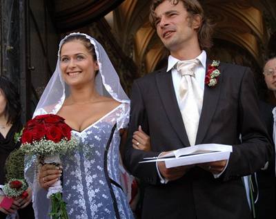 Svatba Otty Kaluse a hereky Slováckého divadla Alexandrou Vronskou (14. ervence 2007)