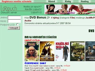 DVD na Lopuchovi